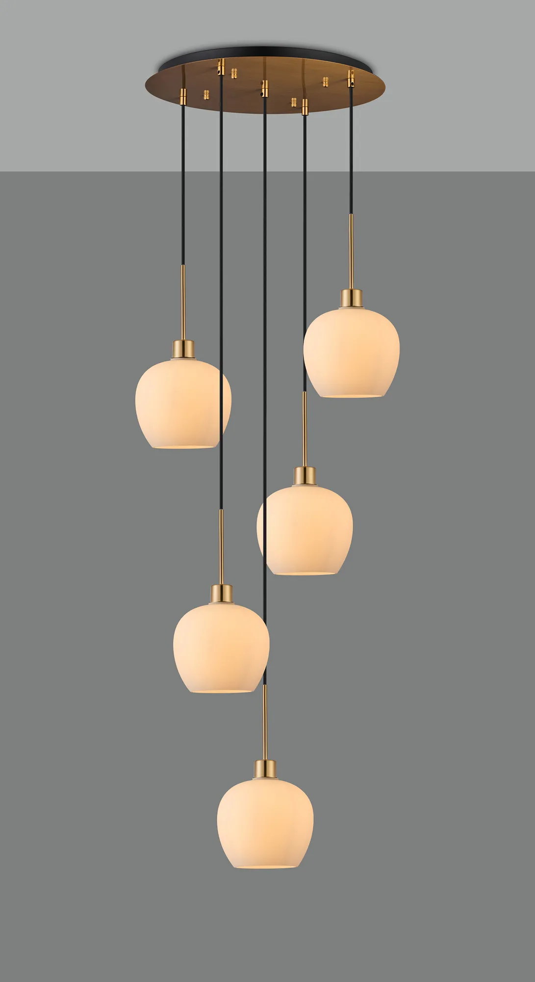 Lori Antique Gold Ceiling Lights Deco Multiple Pendant